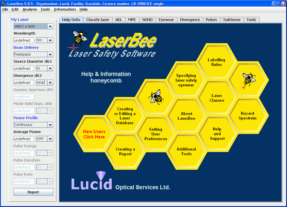Laser Safety Software