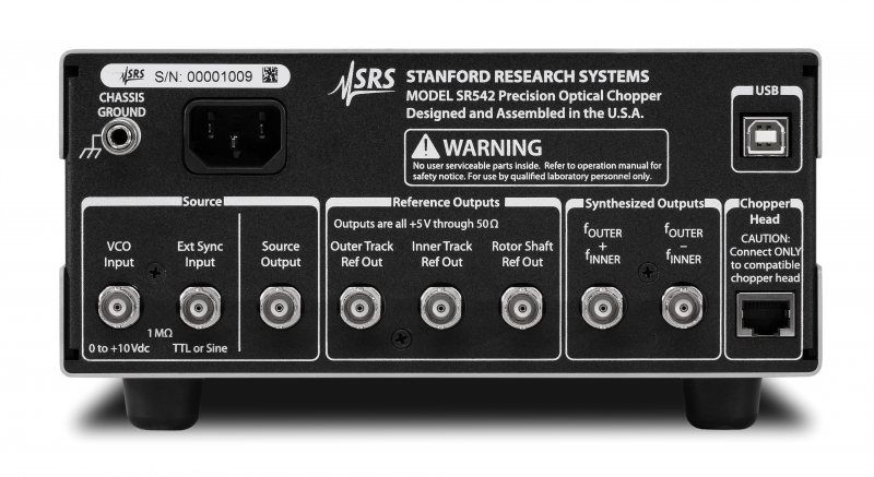 SR542 - Precision Optical Chopper - Low jitter optical chopper - Click Image to Close