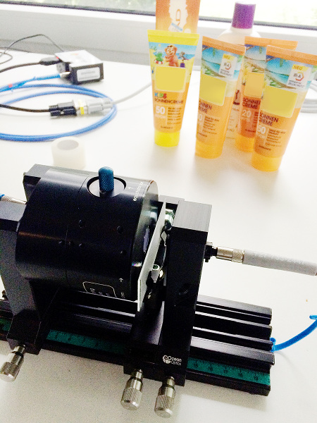 sunsceen measurement setuo