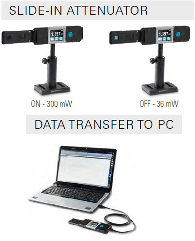 SLIDE-IN ATTENUATOR -- DATA TRANSFER TO PC