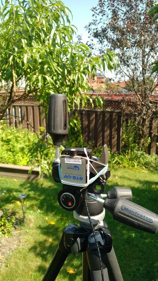 STS spectrometer and solar eclipse measurementsw